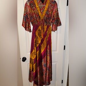 MT Collection Women’s Vibrant Color Maxi Dress